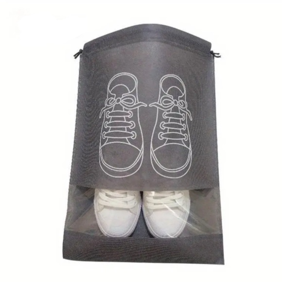 None Other - Shoe Storage Bags, NEW, Travel Shoe Protection, Gray, Set of 5